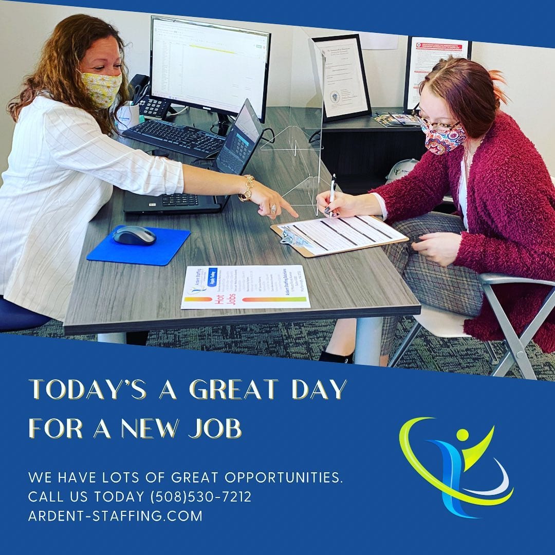 We have lots of great openings - all shifts - all skill levels - great pay!! Whether you need help finding work or workers, here to help....Contact us today to learn more! (508) 530-7212 Ardent-Staffing.com Let’s get the world back to work!