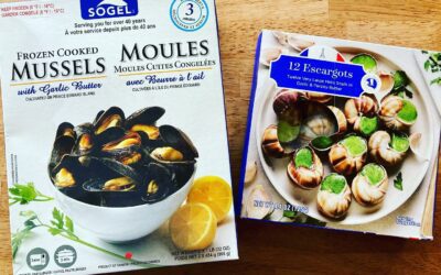 New items  Enjoy a restaurant quality meal in minutes at home! Mussels in butter and garlic or Escargot in a garlic parsley butter. Pair with some crusty 🥖 and a nice  and you’re done! Look for both items in our retail freezer.