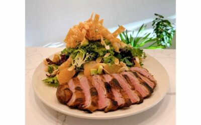 The Duck Breast Salad: Grilled Duck Breast, Local Mixed Greens, Mandarin, Almonds, Cucumber, Wontons, Orange Miso Dressing. Available until Sunday 5/29 Only. . . . #westpalmbeach #westpalm #wpb #westpalmbeachfl #westpalmbeachfood #southflorida #florida #palmbeach #palmbeachfoodie #palmbeachfood #palmbeachflorida #thesososendit