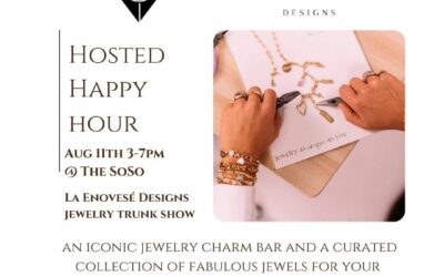 Join @la.enovese.designs this Thursday August 11th for a Hosted Happy Hour. We’ll be serving our happy hour specials and specialty drinks from 3-6 while she shows off her elevated jewelry for the daily runway! See you there. . . . #westpalmbeach #westpalm #wpb #westpalmbeachfl #southflorida #florida #palmbeach #palmbeachflorida #happyhour #happyhourfood #happyhourtime #happyhours #cafe #cafevibes #cafestagram #collab #collaboration #community #goodtimes #jewelry #everydayrunway #jewels